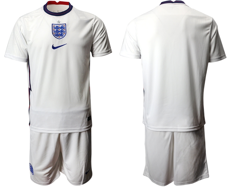 Men 2021 European Cup England home white Soccer Jersey